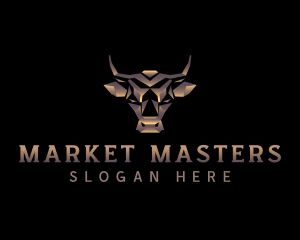 Premium Bull Horn logo design