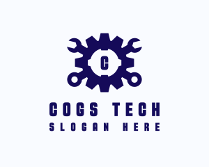 Wrench Cog Repair logo design