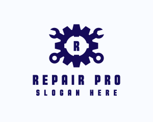 Wrench Cog Repair logo design