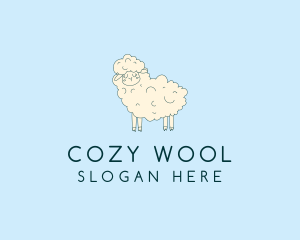 Wool - Cute Sheep Sketch logo design