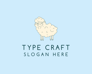 Cute Sheep Sketch logo design