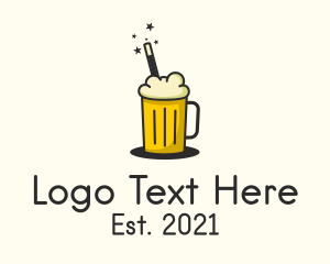 Lounge Bar - Magic Beer Drink logo design
