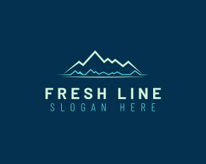 Line - Mountain Line Travel logo design