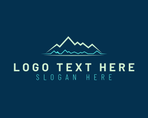 Statistic - Mountain Line Travel logo design