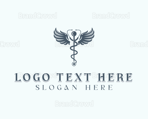 Medical Stethoscope Healthcare Logo