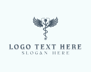 Stethoscope - Medical Stethoscope Healthcare logo design