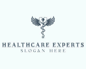 Medical Stethoscope Healthcare logo design