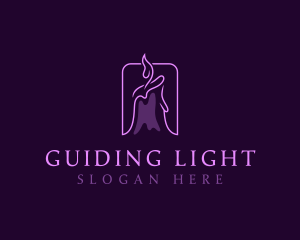 Lenten Candle Light logo design