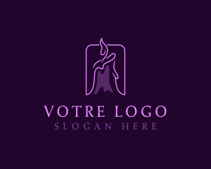 Light - Lenten Candle Light logo design