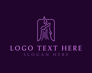 Religious - Lenten Candle Light logo design