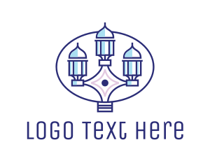 India - Abstract Indian Tower logo design