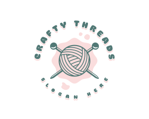 Yarn - Cute Knitting Yarn logo design