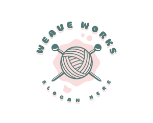 Loom - Cute Knitting Yarn logo design