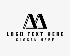 Construction - Geometric Industrial Construction logo design