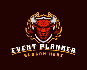 Gaming - Flame Bull Shield Gaming logo design