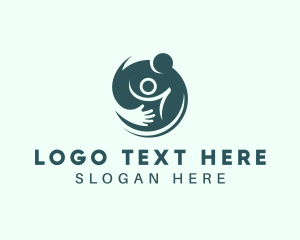 Cooperative - People Care Hand logo design