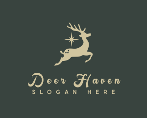 Nature Star Deer logo design