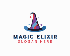 Magician Wizard Hat  logo design