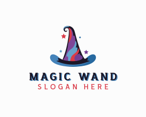 Magician Wizard Hat  logo design