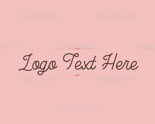 Cursive Beauty Wordmark Logo