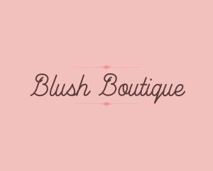 Blush - Cursive Beauty Wordmark logo design