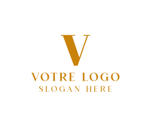 Golden Fancy Lettermark logo design