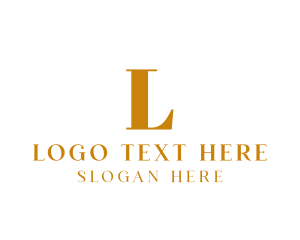 Golden - Golden Fancy Lettermark logo design