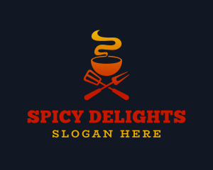 Hot Spicy Food logo design