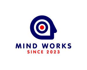 Human Mind Target logo design