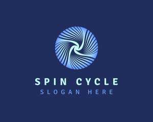 Spin - Vortex Whirl Waves logo design
