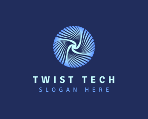 Twist - Vortex Whirl Waves logo design