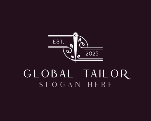 Eco Friendly Tailoring Needle logo design