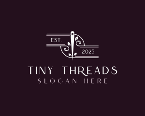 Eco Friendly Tailoring Needle logo design