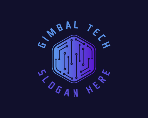 Digital Hexagon Tech logo design