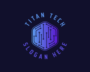 Digital Hexagon Tech logo design