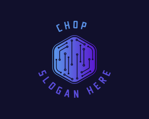 Online - Digital Hexagon Tech logo design