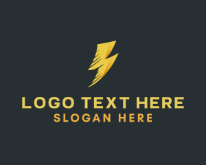Powerplant - Electric Lightning Energy logo design