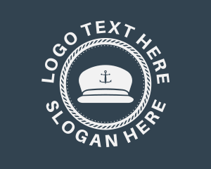 Nautical - Seaman Anchor Hat logo design