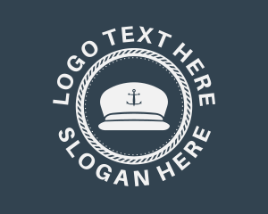 Fisherman - Seaman Anchor Hat logo design