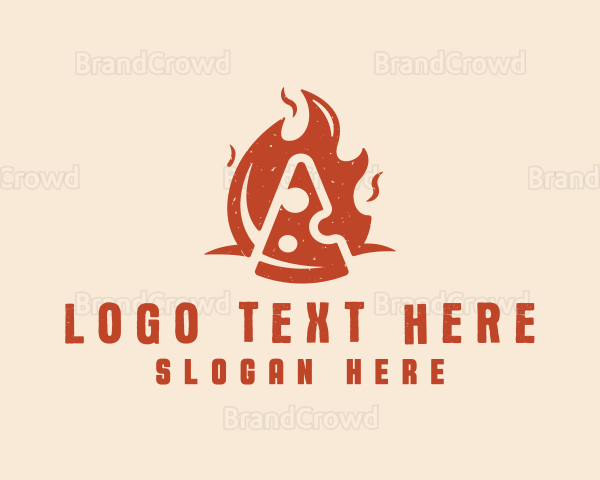 Fire Pizza Restaurant Logo