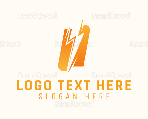 Lightning Volt Power Logo