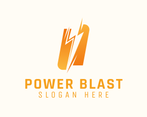 Lightning Volt Power logo design