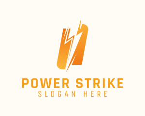 Lightning Volt Power logo design