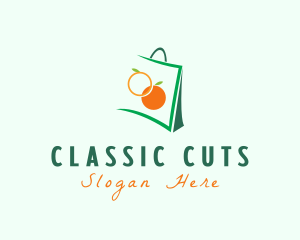 Orange Shopping Bag logo design