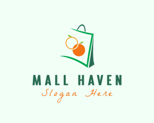 Orange Shopping Bag logo design