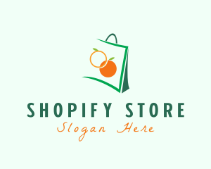 Orange Shopping Bag logo design