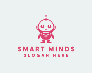 Educational - Robot Educational App logo design