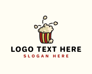 Movie - Popcorn Snack Cinema logo design