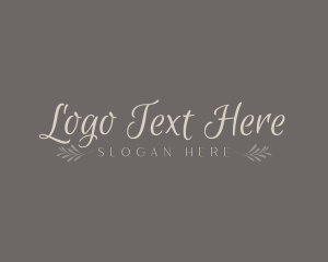 Calligraphy - Luxury Elegant Spa logo design
