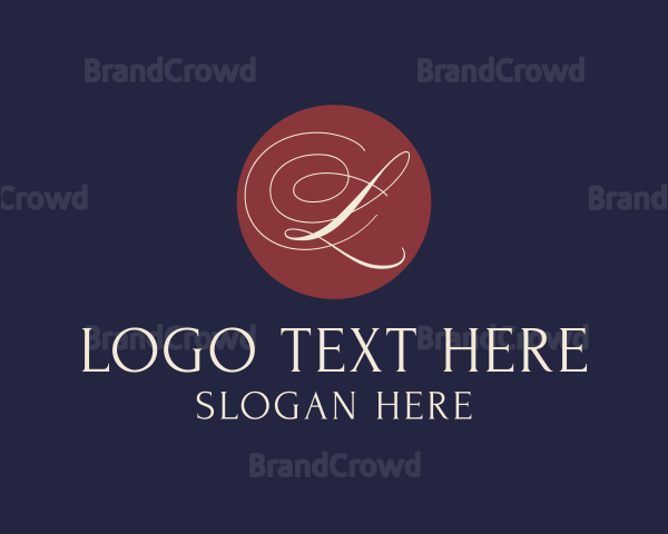 Elegant Cursive Calligraphy Logo